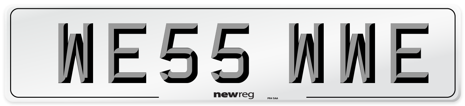 WE55 WWE Number Plate from New Reg